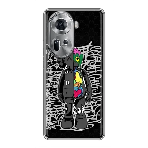 Чехол с принтом «Стиль Bearbrick» для OPPO Reno 11 5G