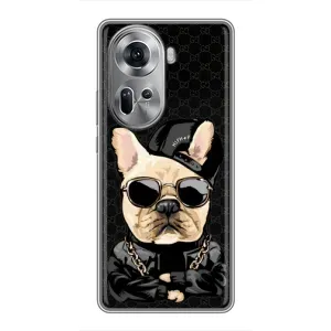 Чехлы с крутыми принтами для Oppo Reno 11 5G - (PREMIUMPrint) (Стильная собака)