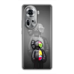 Чехлы для Oppo Reno 11 5G - Bearbrick Louis Vuitton (PREMIUMPrint) (Тело Bearbrick)