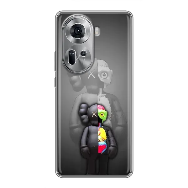 Чехол с принтом «Тело Bearbrick» для OPPO Reno 11 5G