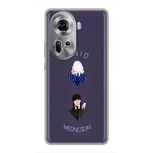 Чехлы Венсдей на Oppo Reno 11 5G Уэнсдей (AlphaPrint) (Уэнздей и подруга)