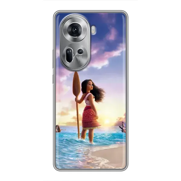 Чехол с принтом «Моана с веслом» для OPPO Reno 11 5G