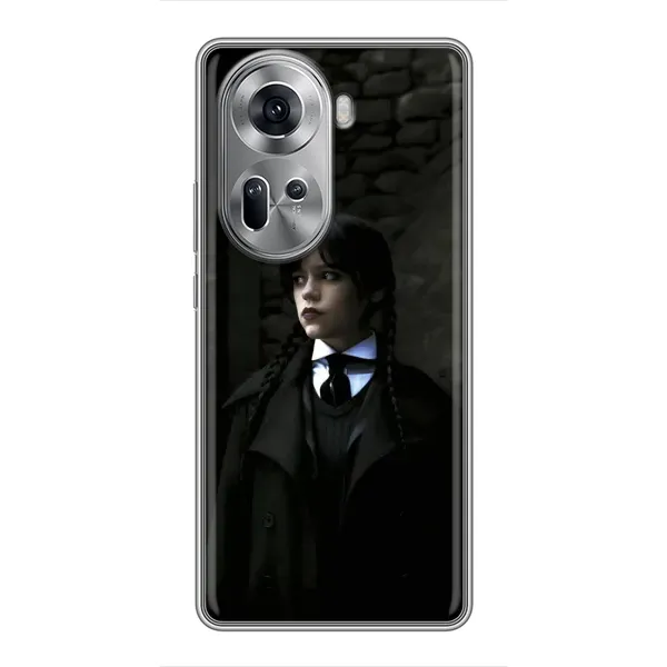 Чехол с принтом «Темный стиль Уэнздей» для OPPO Reno 11 5G