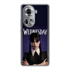 Чехлы Венсдей на Oppo Reno 11 5G Уэнсдей (AlphaPrint) (Wednesday)