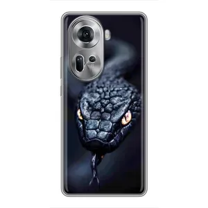 Чохол з картинкою 'Хижаки' для Oppo Reno 11 5G (Чорна змія)