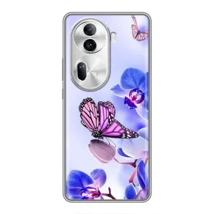 Чохли з квітами для Oppo Reno 11 Pro 5G (VPrint) (Метелик на квітах)