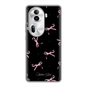 Чохол з бантиками на OPPO Reno 11 Pro 5G (Банти на чорному)