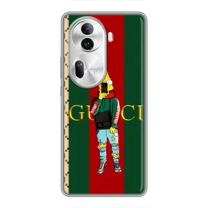 Бренднові Чохли для Oppo Reno 11 Pro 5G - (PREMIUMPrint) (Барт ГУЧЧІ)
