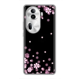 Чохол для OPPO Reno 11 Pro 5G - з принтом (Дизайнерські) (AlphaPrint) (Квіти маленькі)