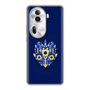 Чохли для Oppo Reno 11 Pro 5G Укр. Символіка (AlphaPrint) (Квітковий Герб)