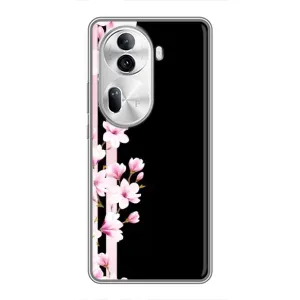 Чохол для OPPO Reno 11 Pro 5G - з принтом (Дизайнерські) (AlphaPrint) (Квіточки)