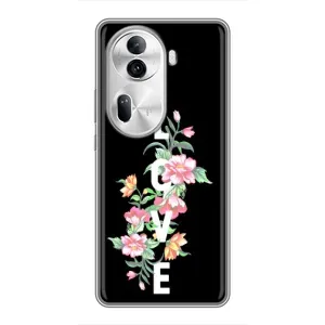 Чехлы для любимой на OPPO Reno 11 Pro 5G (VPrint) (Квіти LOVE)