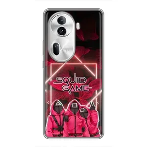 Чохол Гра в кальмара для Oppo Reno 11 Pro 5G (Охоронці Гра кальмара)
