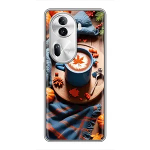 Чохол з унікальним дизайном 'Осінь з кавою' для Oppo Reno 11 Pro 5G (Кава і гарбузики)