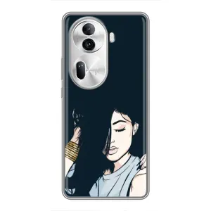 Чохол з друком для Oppo Reno 11 Pro 5G - (Мода) (AlphaPrint) (Гарна дівчина)