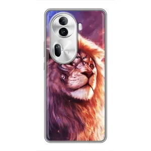 Чохол з картинкою ЛЕВ для Oppo Reno 11 Pro 5G (VPrint) (Красочний Лев)