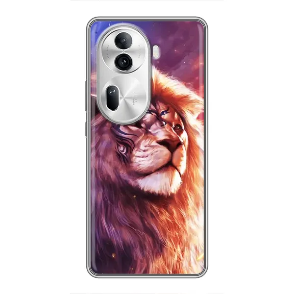 Чехол с принтом «Красочный Лев» для OPPO Reno 11 Pro 5G