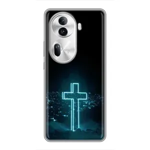 Християнські Чохли для Oppo Reno 11 Pro 5G (AlphaPrint) (Хрест і місто)