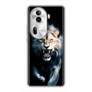 Чохол з картинкою 'Хижаки' для Oppo Reno 11 Pro 5G (Лев у темряві)