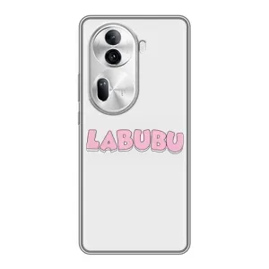 Чохол з Лабубу на Oppo Reno 11 Pro 5G (Лого Лабубу)