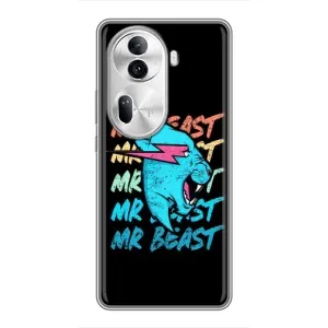 Чохли Містер Біст для OPPO Reno 11 Pro 5G (logo Mr beast)