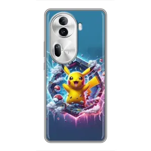 Чохол з Пікачу на Oppo Reno 11 Pro 5G (Лого Пікачу)
