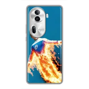 Чохол з принтом «Людина-факел у вогні» для OPPO Reno 11 Pro 5G