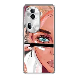 Чохол з друком для Oppo Reno 11 Pro 5G - (Мода) (AlphaPrint) (Макіяж)
