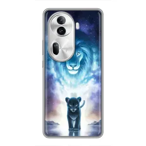 Чохол з картинкою ЛЕВ для Oppo Reno 11 Pro 5G (VPrint) (Маленький лев)