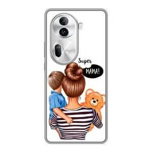 Чохол з друком для Oppo Reno 11 Pro 5G - (Мама з дитинкою) (AlphaPrint) (Мама з синочком)