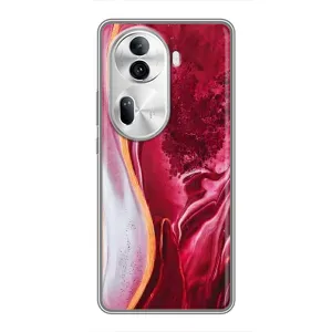 Чохол для OPPO Reno 11 Pro 5G - з принтом (Дизайнерські) (AlphaPrint) (Мрамор червоний)