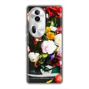 Бренднові Чохли для Oppo Reno 11 Pro 5G - (PREMIUMPrint) (Nike цветы)