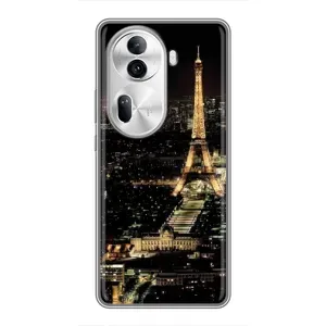 Чохол Ейфелева Вежа Oppo Reno 11 Pro 5G - (AlphaPrint) (Нічний Париж)