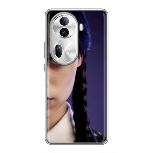 Чохол з принтом «Загадковий погляд Венздей» для OPPO Reno 11 Pro 5G