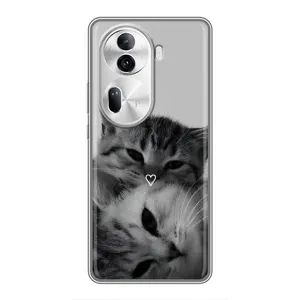 Чохол з малюнком кіт на Oppo Reno 11 Pro 5G (Пара котів)