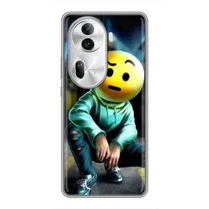 Чохол для OPPO Reno 11 Pro 5G - (AlphaPrint) з принтом (ТОП продажів) (Хлопець смайл)