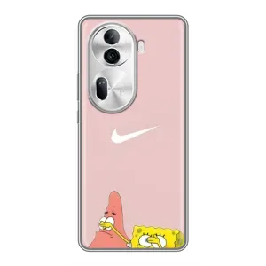 Чохол Губка Боб для OPPO Reno 11 Pro 5G (Патрік і Губка)