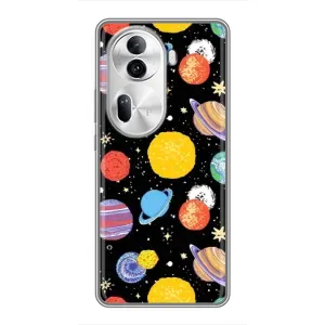 Космічні Чохли для OPPO Reno 11 Pro 5G (VPrint) (Намальовані планети)
