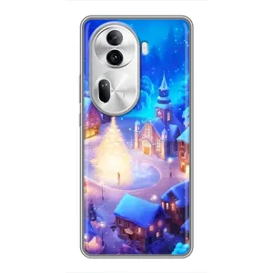 Різдвяні Чохли для Oppo Reno 11 Pro 5G (VPrint) (Різдвяне місто)