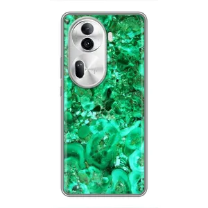 Мраморний чехол на Oppo Reno 11 Pro 5G (VPrint) (Салатовий Мрамор)