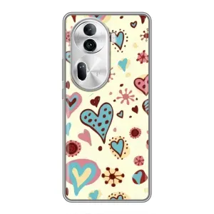 Чехлы для любимой на OPPO Reno 11 Pro 5G (VPrint) (Сердечки)