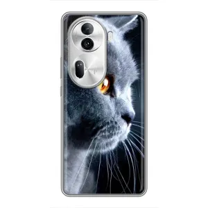 Чохли з Котиками для Oppo Reno 11 Pro 5G (VPrint) (Сірий Кіт)