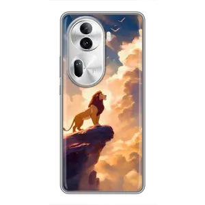 Чохол Король лев на OPPO Reno 11 Pro 5G (Сімба на скелі)