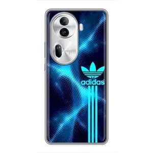 Чохли Адидас для Oppo Reno 11 Pro 5G (AlphaPrint) (Синій Адідас)