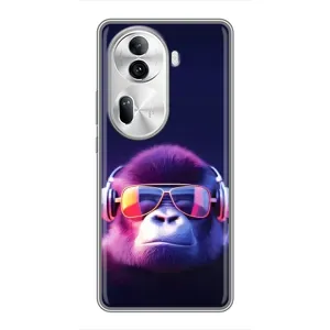 Чохол з Мавпами Oppo Reno 11 Pro 5G - (AlphaPrint) (Стильна мавпа)