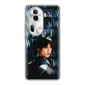 Чохли Венсдей на Oppo Reno 11 Pro 5G Уенсдей (AlphaPrint) (Венздей кішка)