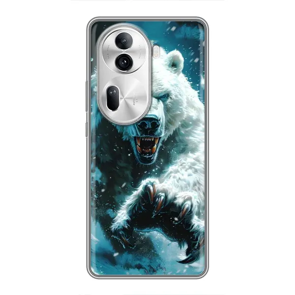 Чехол с принтом «Полярный медведь» для OPPO Reno 11 Pro 5G