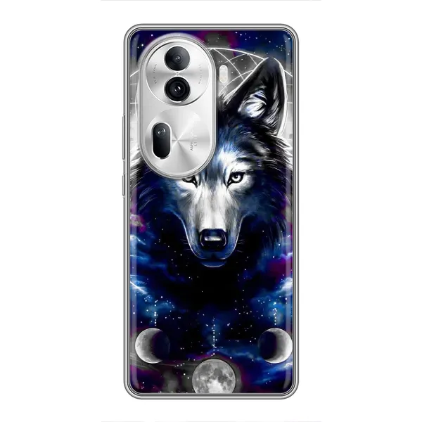 Чохол з принтом «Вовк» для OPPO Reno 11 Pro 5G