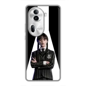 Чохли Венсдей на Oppo Reno 11 Pro 5G Уенсдей (AlphaPrint) (W-Wednesday)