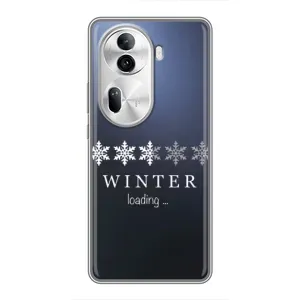 Зимні Чохли для OPPO Reno 11 Pro 5G - прозорий фон (Winter loading)